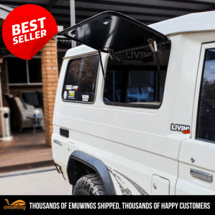 Emuwing Gullwing Window Kit – Toyota Land Cruiser Troop Carrier 75 & 78 Series (1984–Present)